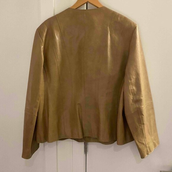 Jones New York Woman Leather Jacket size Large - Picture 10 of 15